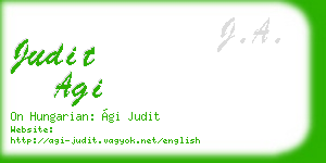 judit agi business card